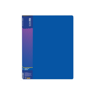 Папка пластиковая с 30 файлами, синяя - E30603-02 Economix
