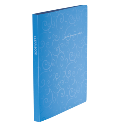 Папка пластикова з 20 файлами, BAROCCO, А4, блакитна - BM.3607-14 Buromax