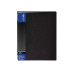 Папка пластиковая с 40 файлами, черная - E30604-01 Economix