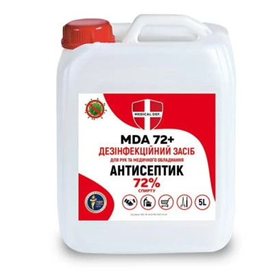 Средство для дезинфекции рук антибактериальное MDA-72+ 5л 23159