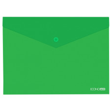 Конверт A5 на кнопке глянец 180мкм зеленая
