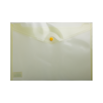 Папка-конверт А4 на кнопці, прозора, жовтий - BM.3926-11 Buromax