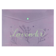 Папка на кнопке, А4+, Lavender-1