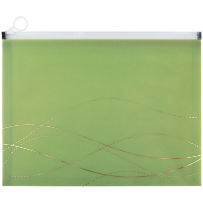 Папка на молнии zip-lock, А4 Waves-3