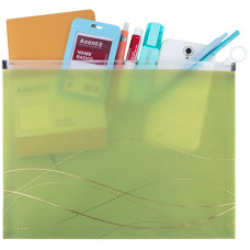 Папка на молнии zip-lock, А4 Waves-3