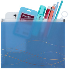 Папка на блискавці zip-lock, А5+, Waves-2.