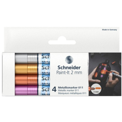 Набір маркерів металік Paint-It 2,0 мм 4 шт. ML01111501