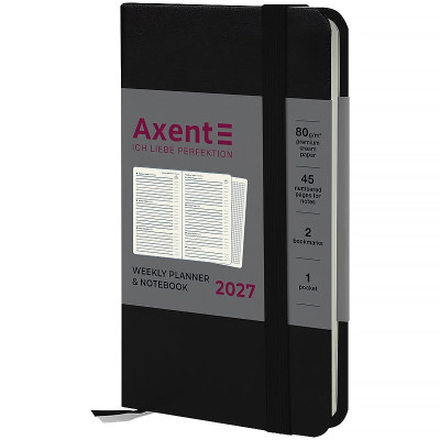 Еженедельник 2027 Pocket Strong, 90*150, чёрный