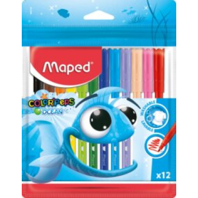 Фломастери COLOR PEPS Ocean, 12 кол. - MP.845720 Maped
