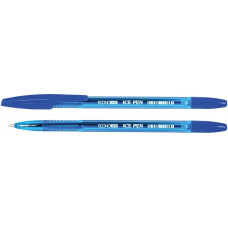 Ручка кулькова ECONOMIX ICE PEN 0,5 мм. Корпус напівпрозорий, пише синім