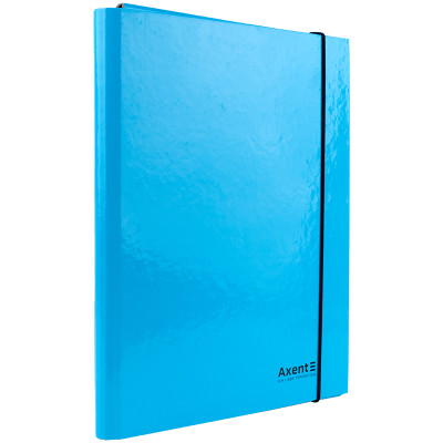 Папка на гумках об'ємна картон, А4, Pastelini, блакитна - 1213-22-A Axent