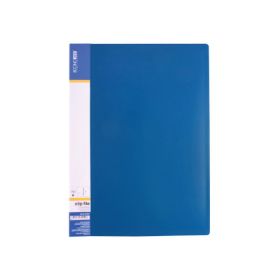Папка-швидкозшивач А4 з пружинним механізмом Economix CLIP A, синя - E31201-02