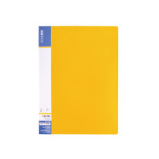 Папка с прижимом А4 пластиковая CLIP В, желтая