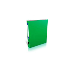 Папка-реєстратор А4 на 4-D кільцях, 50мм, зелена