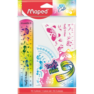 Набір лінійок MINI CUTE TWISTNFLEX  (3предмета), блістер - MP.981828 Maped