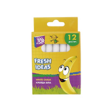 Крейда шкільна біла Fresh Ideas, 12 шт.