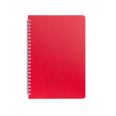 Тетрадь для записей BARK, А5, 60 л., клетка, пластиковая обложка, красная