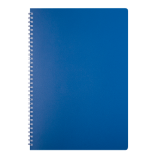 Тетрадь для записей CLASSIC, А4, 80 л., клетка, пластиковая обложка, синяя
