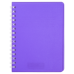 Тетрадь для записей BRIGHT, А6, 60 л., клетка, пластиковая обложка, фиолетовая - BM.24654155-07 Buromax