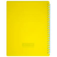 Тетрадь для записей UKRAINE, В5, 96 л., клетка, с разделителем, пластиковая обложка, желтая/голубая