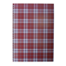 Зошит для записів SHOTLANDKA, А4, 48 л., клітка, картонна обкладинка, бордова