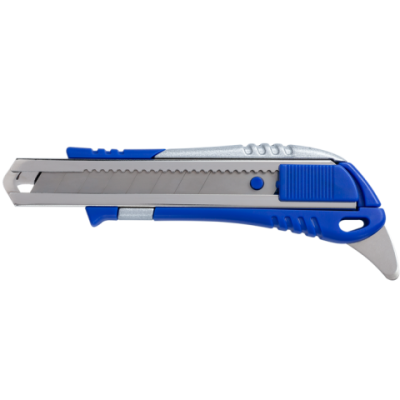 Нож универсальный, 18 мм, мет. направляющяя, с доп. крючком - BM.4621 Buromax