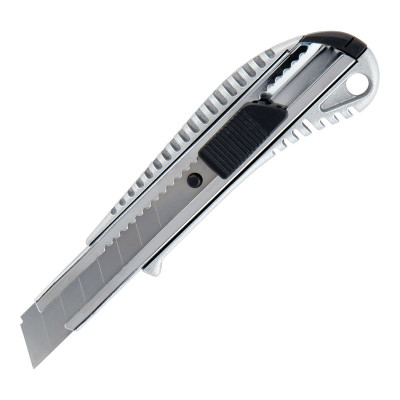Нож канцелярский, метал. (Al), 18 мм, авто-фиксатор - 6902-A Axent