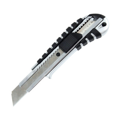 Нож канцелярский, метал. (Zn),рез.вставки, 18 мм - 6901-A Axent