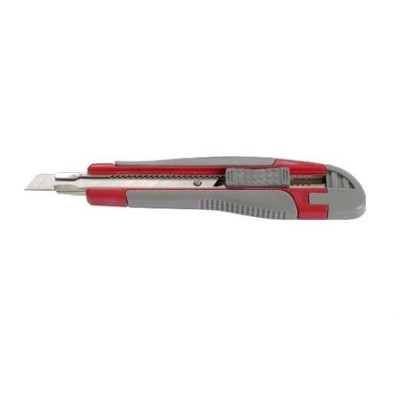 Нож канцелярский Axent 6701-A, с металлическими направляющими, резиновые вставки, лезвие 9 мм - 03956 Axent