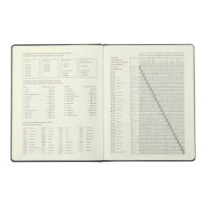 Щотижневик  датов. 2024 SALERNO, A4, сірий, штуч. шкіра