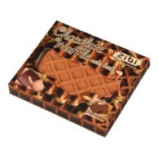 Блокнот CHOCOLATE WAFFLE, 90х90мм, 80 арк., нелінований, ароматизована Soft touch обкладинка, KIDS