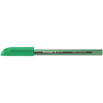 Ручка масляна SCHNEIDER VIZZ M 0,7 мм, пише зеленим - S102204 Schneider