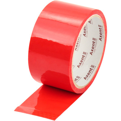 Стрічка клейка пакувальна 48мм*35м, 40 мкм червона - 3044-06-A Axent