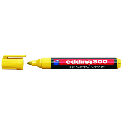 Маркер Permanent e-300 1,5-3 мм  круглий жовтий - e-300/05 Edding