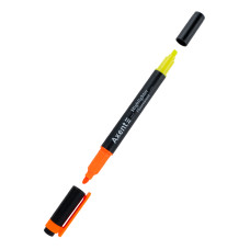 Маркер Highlighter Dual 2534-A, 2-4 мм клиноп. оранж+желт.