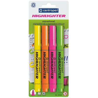 Маркер Highlighter 8552/04, набор 4 шт. (блистер) 8552/4/BL