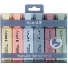 Маркер Highlighter 2537-A, 1-5 мм клиновидный., набор 6 morandi