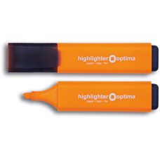 Маркер текстовыделитель OPTIMA 1-4 мм, оранжевый
