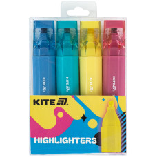 Маркер Highlighter, Kite Creative Trendy Colors, набор 4-х