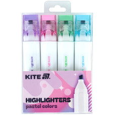 Маркер Highlighter, Kite Creative Pastel Colors, набор 4-х