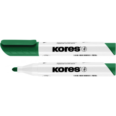 Маркер для білих дощок KORES 2-3 мм, зелений - K20835 KORES