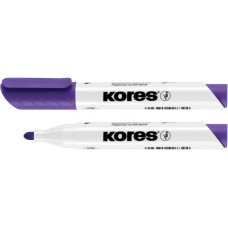 Маркер для белых досок KORES 2-3 мм, фиолетовый