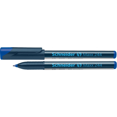 Маркер для CD та DVD SCHNEIDER MAXX 244 0,7 мм, синій - S124403 Schneider