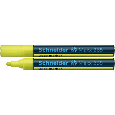 Маркер крейдяний SCHNEIDER MAXX 265 2-3 мм, жовтий - S126505 Schneider