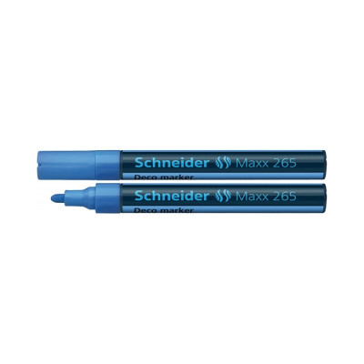 Маркер меловой SCHNEIDER MAXX 265 2-3 мм, голубой - S126510 Schneider