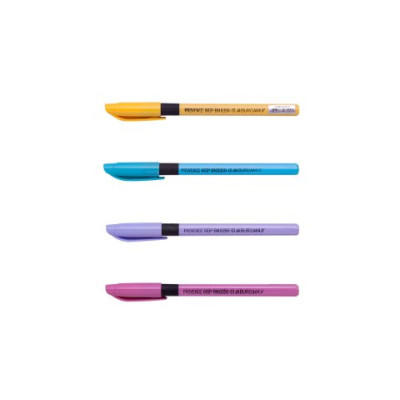 Ручка масляная PROVENCE GRIP, PASTEL, 0,5 мм, рез. грип, трехгр.корпус, синие чернила BM.8356-01