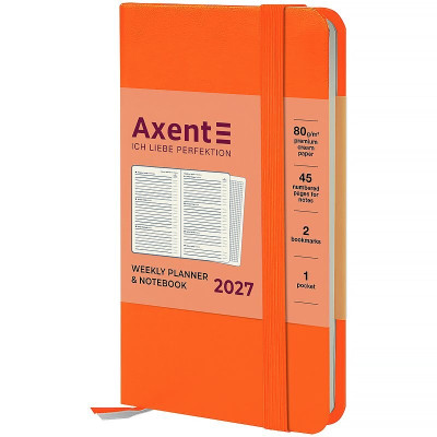 Еженедельник 2027 Pocket Strong, 90*150, оранжевый