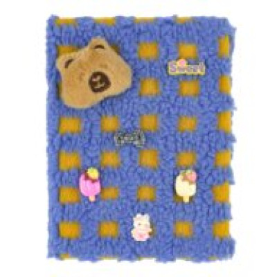 Блокнот плюшевий CAPYBARA 19, А5, 80 арк., клітинка, асорті, KIDS Line
