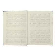 Щоденник датов. 2024 CHESTER, A5, чорний, штуч. шкірапоролон