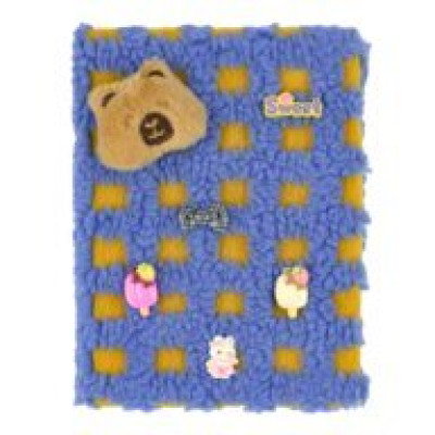 Блокнот плюшевий CAPYBARA 19, А5, 80 арк., клітинка, асорті, KIDS Line